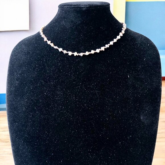 Fresh Water Pearl Necklace Nuggests & Beads With 14K Gold Clasp 17" - Picture 14 of 14